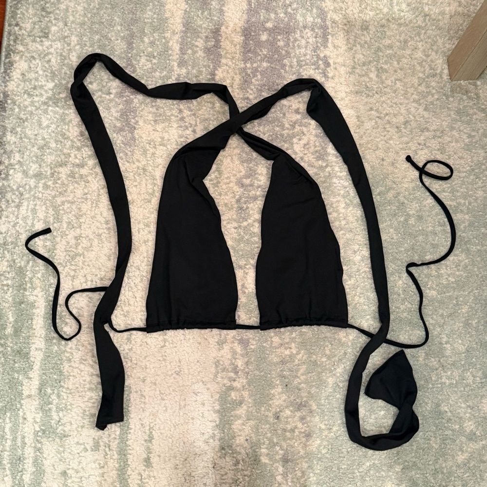 SHEIN Black Crossover Top